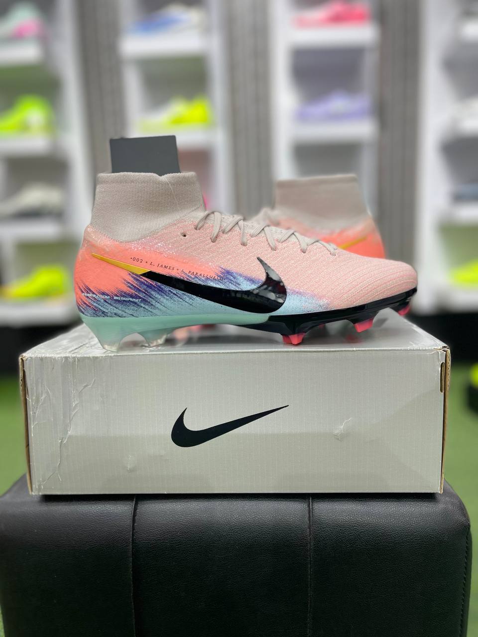 کفش فوتبال نایک Nike مدل مرکوریال ایرزوم ویپور 16 Elite FG رنگ کرم (ساقدار)