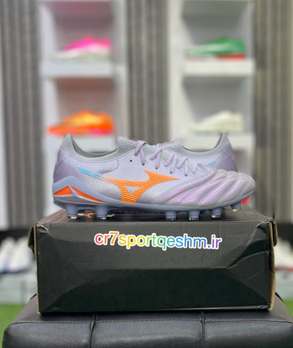کفش فوتبال مردانه میزانو سفید ابی Morellia Neo 2024