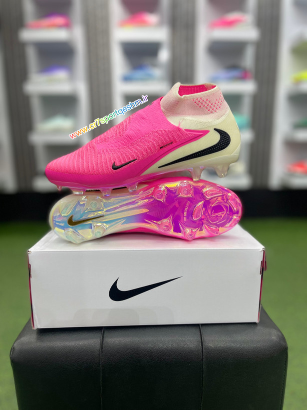 کفش فوتبال مردانه نایک فانتوم جی ایکس 3 صورتی ساقدار Nike Phantom GX 3